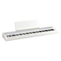 Angled front view of Korg B2+ White on white background