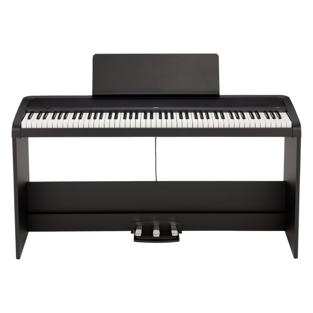 Front view of Korg B2+SP Black on white background