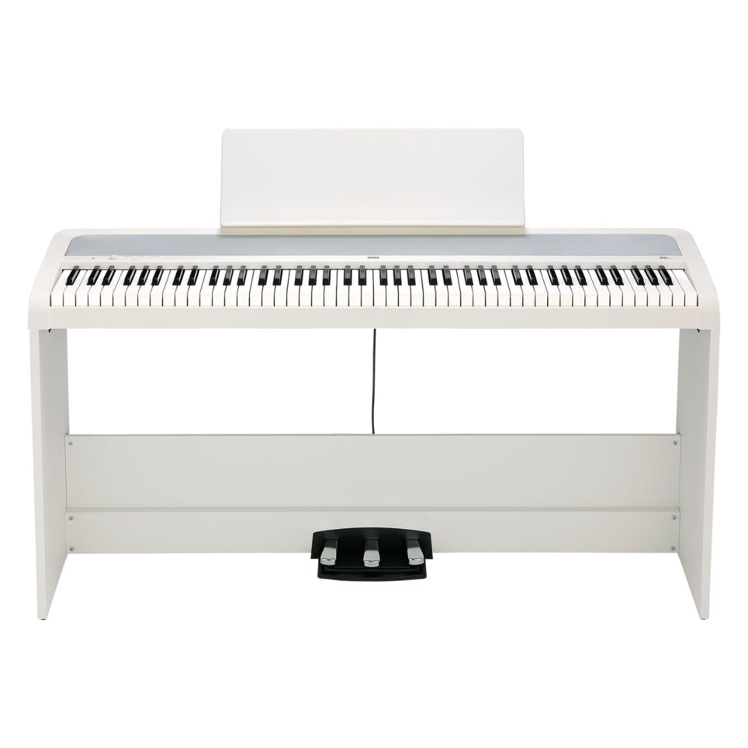 Front view of Korg B2+SP White on white background