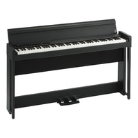 Front view of Korg C1 Air Digital Piano Black on white background