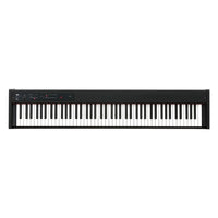 Top view of Korg D1 Digital Piano on white background