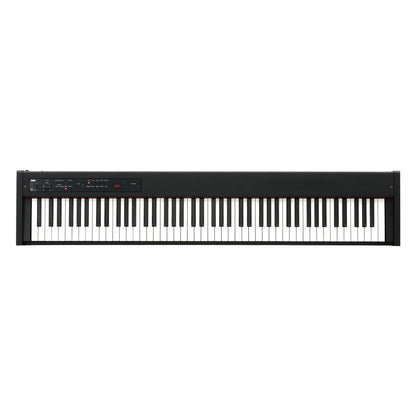 Top view of Korg D1 Digital Piano on white background