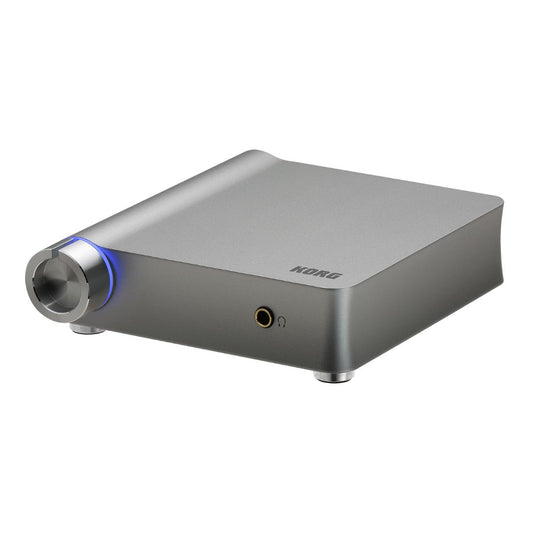 Angled front view of Korg DS-DAC-10R on white background