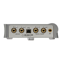 Rear view of Korg DS-DAC-10R on white background