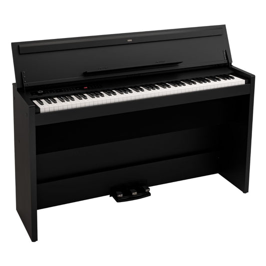 Front view of Korg E1 Air Digital Piano on white background