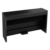 Front view of Korg E1 Air Digital Piano closed lid on white background