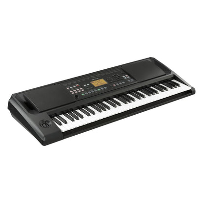 Angled view of Korg EK-50 on white background