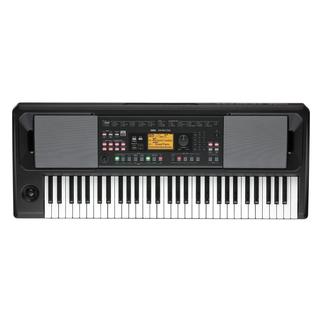 Top view of Korg EK-50 CSA on white background