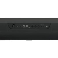 Close up rear view of Korg EK-50 on white background