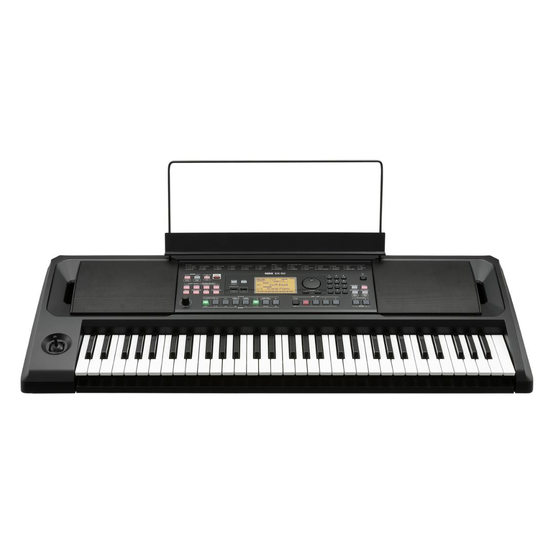 Front view of Korg EK-50 on white background