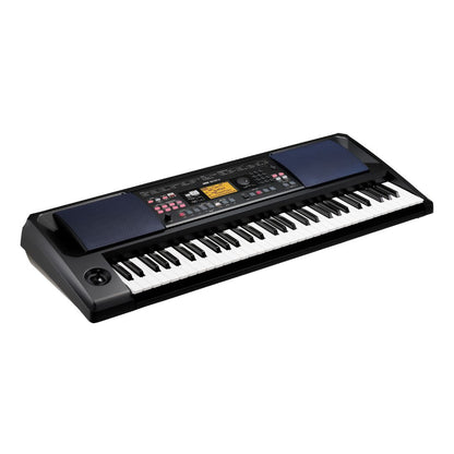 Angled view of Korg EK-50 U on white background