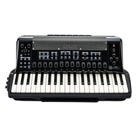 Front view of Korg FISA SUPREMA Aero Digital Accordion Piano on white background