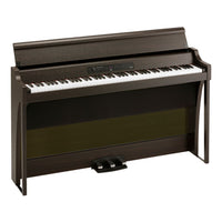 Front view of Korg G1 Air Digital Piano Brown on white background