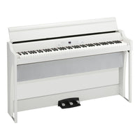 Front view of Korg G1 Air Digital Piano White on white background