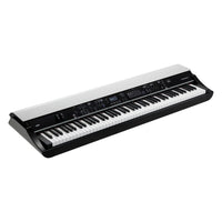 Angled front view of Korg Grandstage X on white background
