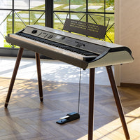 Angled view of Korg Grandstage X in living room