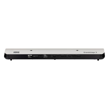 Rear view of Korg Grandstage X on white background