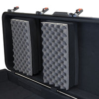 Close up view of Korg HC-76 with open lid on white background