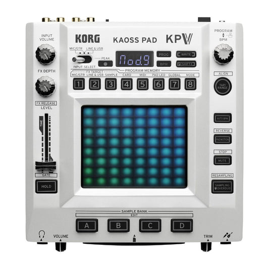Front view of Korg KAOSS Pad V Dynamic Effect / Sampler on white background