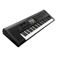 Angled view of Korg KRONOS Music Workstation 73 Keys on white background