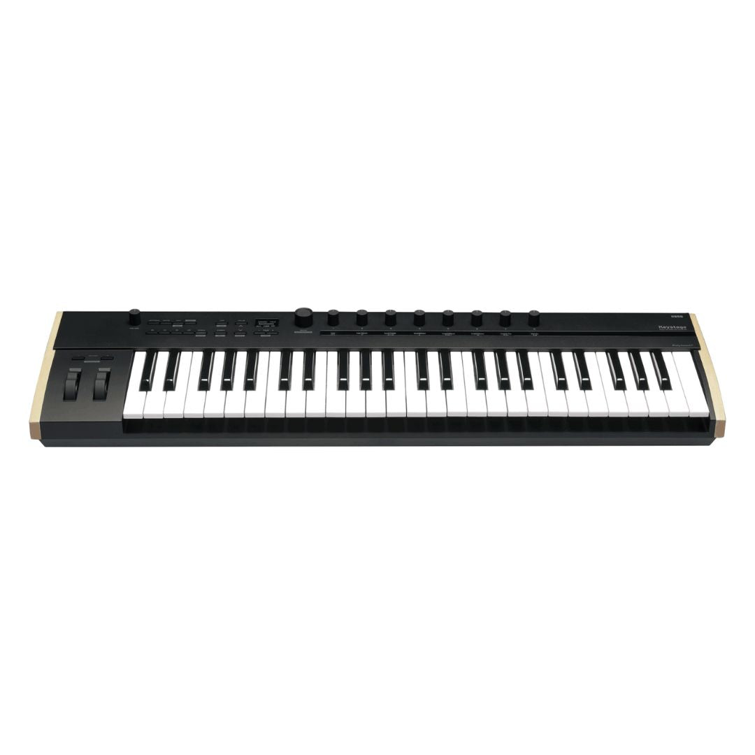 Front view of Korg Keystage Poly AT MIDI Keyboard 49 Keys on white background
