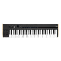 Top view of Korg Keystage Poly AT MIDI Keyboard 61 Keys on white background