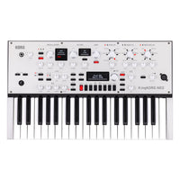 Top view of Korg KingKORG NEO Synthesizer on white background