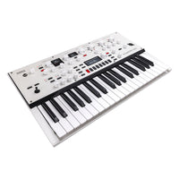 Angled left view of Korg KingKORG NEO Synthesizer on white background