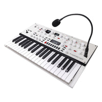 Angled right view of Korg KingKORG NEO Synthesizer on white background