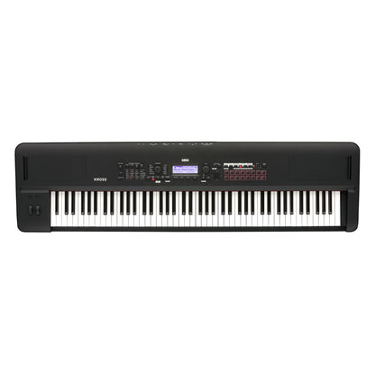 Top view of Korg Kross 2 88 Keys on white background