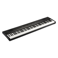 Angled view of Korg Liano on white background