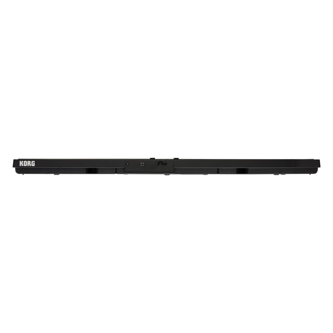 Rear view of Korg Liano on white background