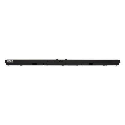 Rear view of Korg Liano on white background