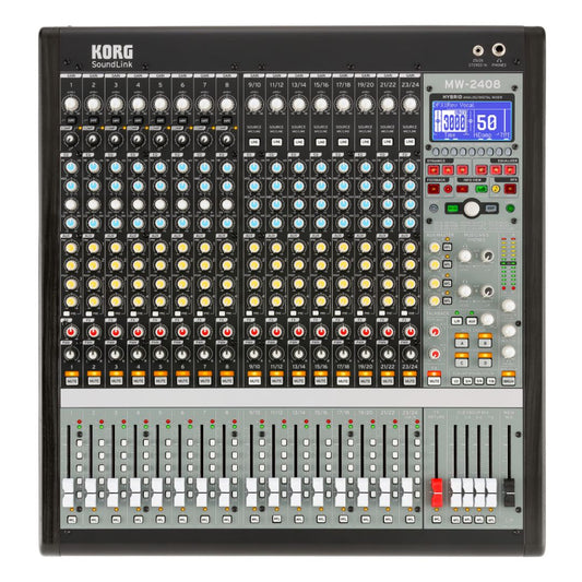 Front view of Korg MW-2408 on white background