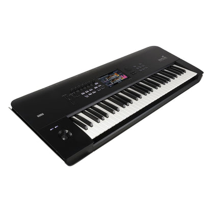 Angled view of Korg NAUTILUS AT 61 Keys on white background