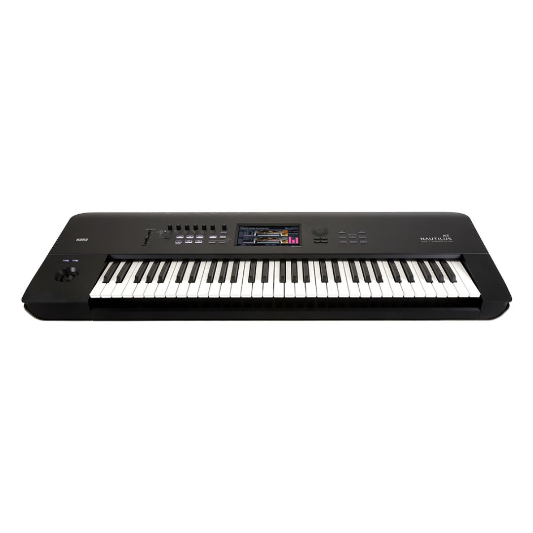 Front view of Korg NAUTILUS AT 61 Keys on white background