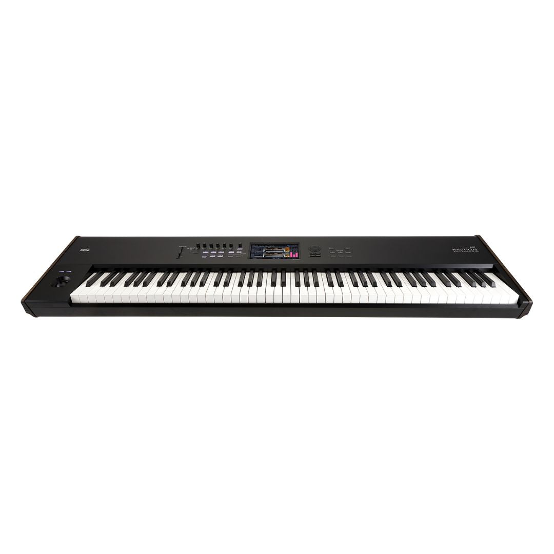 Front view of Korg NAUTILUS AT 88 Keys on white background