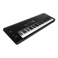 Angled front view of Korg NAUTILUS 73 Keys on white background