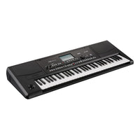 Angled view of Korg Pa300 on white background