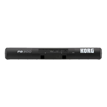 Rear view of Korg Pa300 on white background