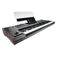 Angled front view of Korg Pa5X Professional Arranger 61 Keys on white background