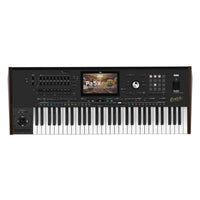 Top view of Korg Pa5X Professional Arranger 61 Keys Oriental on white background