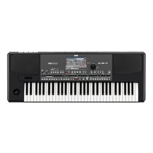 Top view of Korg Pa600 on white background