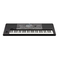 Front view of Korg Pa600 on white background