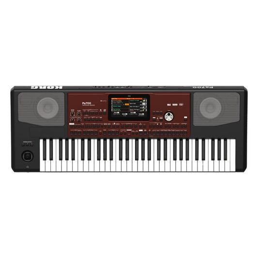 Top view of Korg Pa700 on white background
