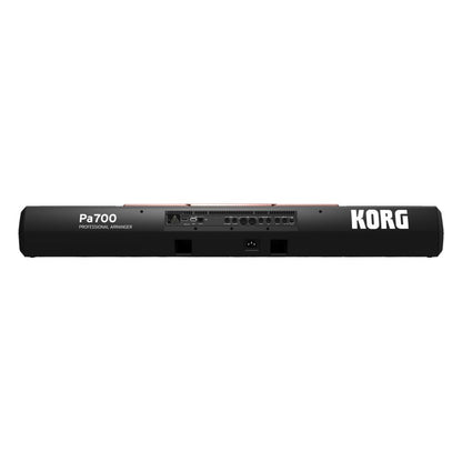 Rear view of Korg Pa700 Oriental on white background