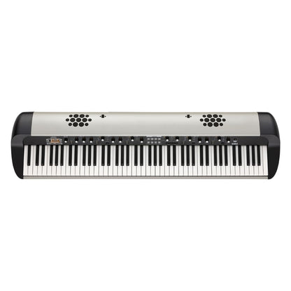 Top view of Korg SV-2 Stage Vintage Piano 88 Keys with Internal Speakers on white background