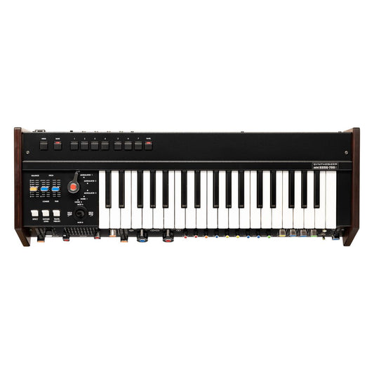 Top view of Korg miniKORG 700Sm on white background