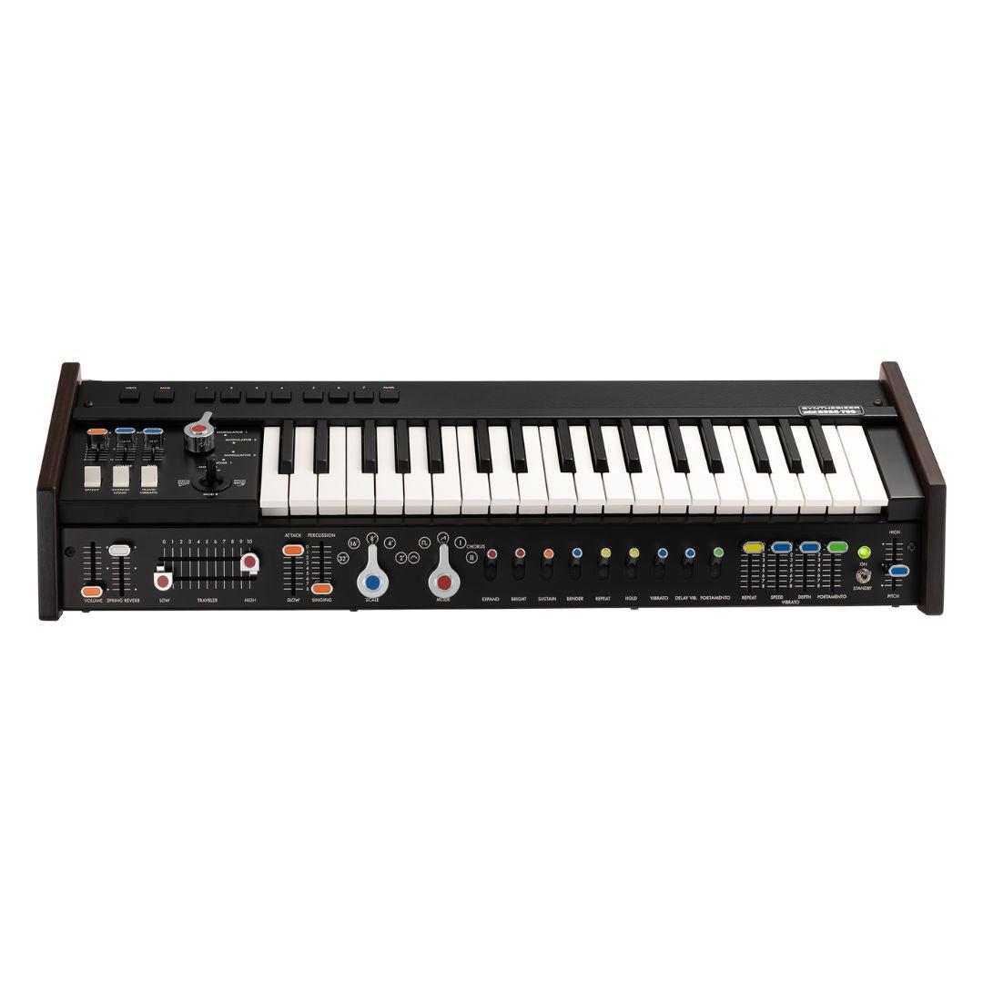 Front view of Korg miniKORG 700Sm on white background