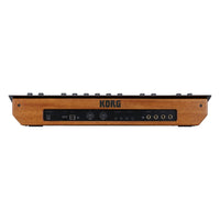 Rear view of Korg minilogue xd module Polyphonic Analogue Synthesizer on white background
